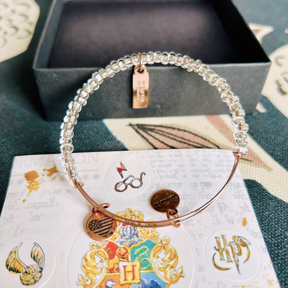 Alex and Ani Harry Potter Beaded Charm Bracelet Rose Gold NIB - Picture 7 of 10